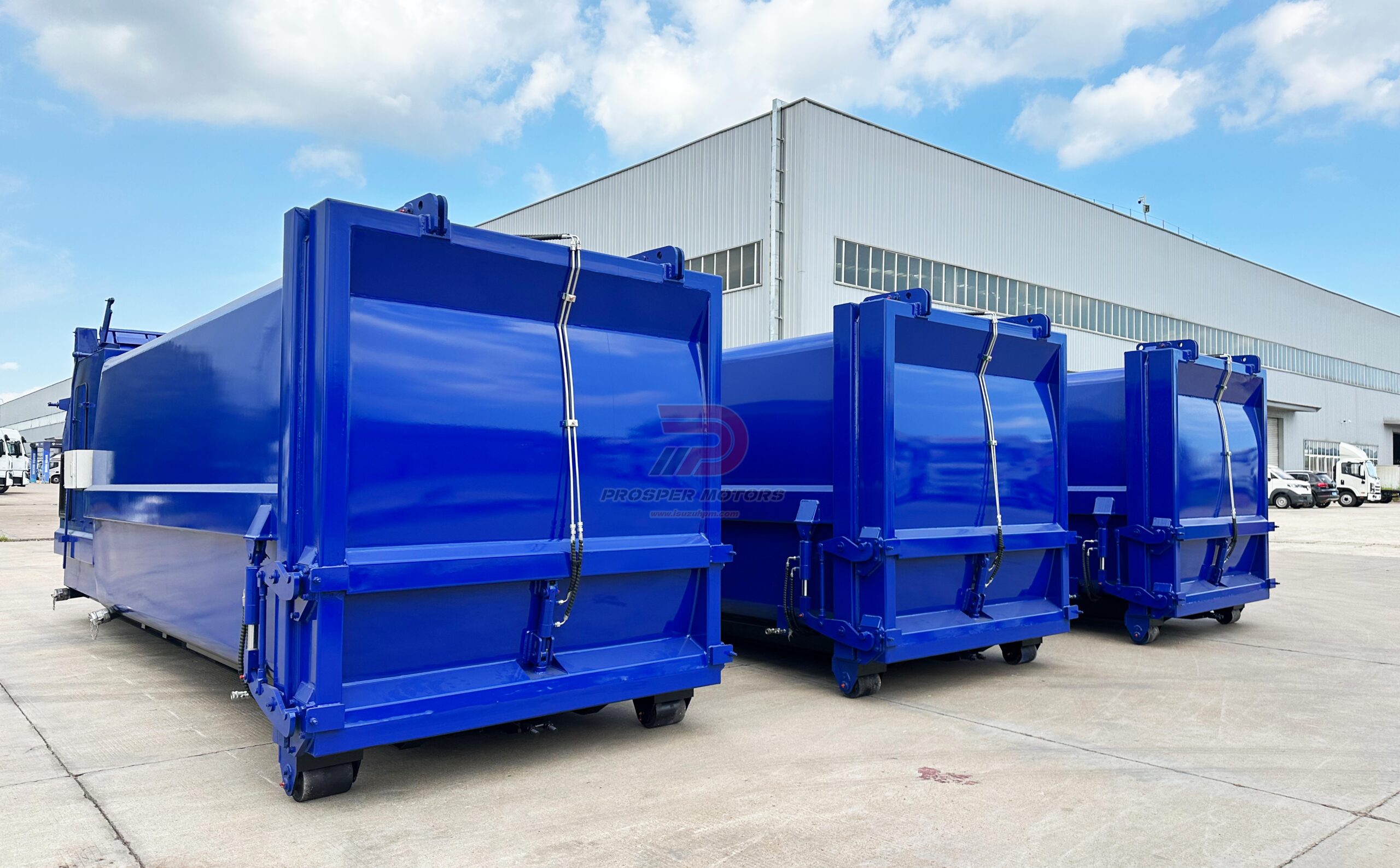 PROSPER MOTORS 20m³ Mobile Garbage Compactor Stations Exported to Mexico